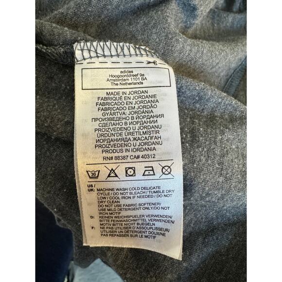 Adidas Women's Medium Tank Top Sleeveless Gray Active Tops Round Neck - Picture 6 of 6